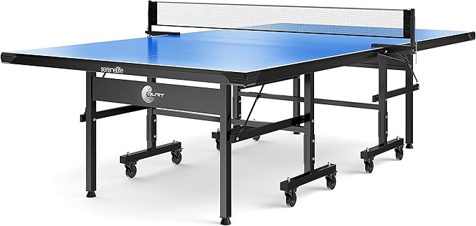 Serene LifeHome Heavy Duty  Easy Assembly Foldable Professional Ping Pong Tables