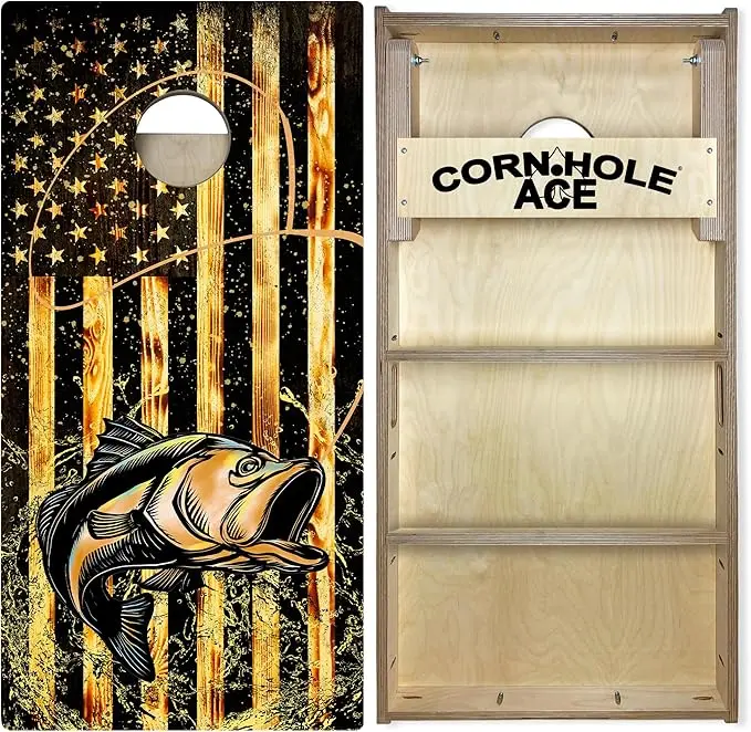 The ACE PRO Professional Tournament Boards feature solid wood construction, regulation size, durable finish, and are ideal for serious cornhole players.