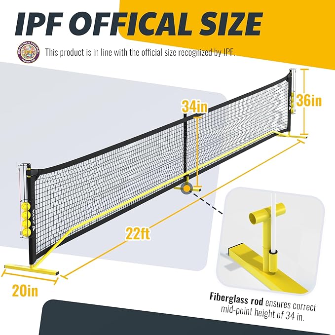 JAYA Portable Pickleball Net